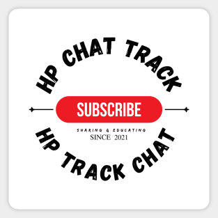 HP Chat Track and  HP Track Chat  subscribe logo Sticker